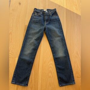 Mother The Huffy Flood Blue Denim Jeans